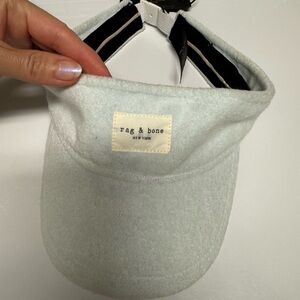🐢 Rag & Bone Addison patched logo Pale Blue Visor NWT Adjustable